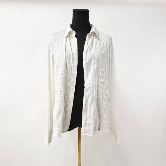 VINTAGE CALVIN KLEIN BLOUSE WITH TEXURE DETAILS - Picture 3 of 7